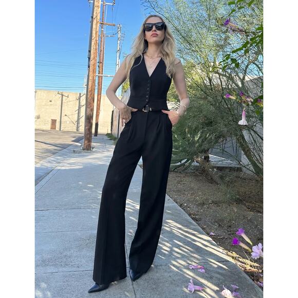 Favorite Daughter The Favorite Pant Black Size 10 NWT - Picture 1 of 7